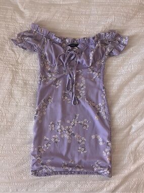 sundae muse lavender mini dress